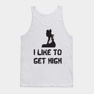 I Like To Get High Funny Rock Climbing Tank Top